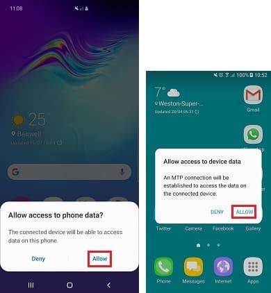 How do I transfer photos from my smartphone to my PC?