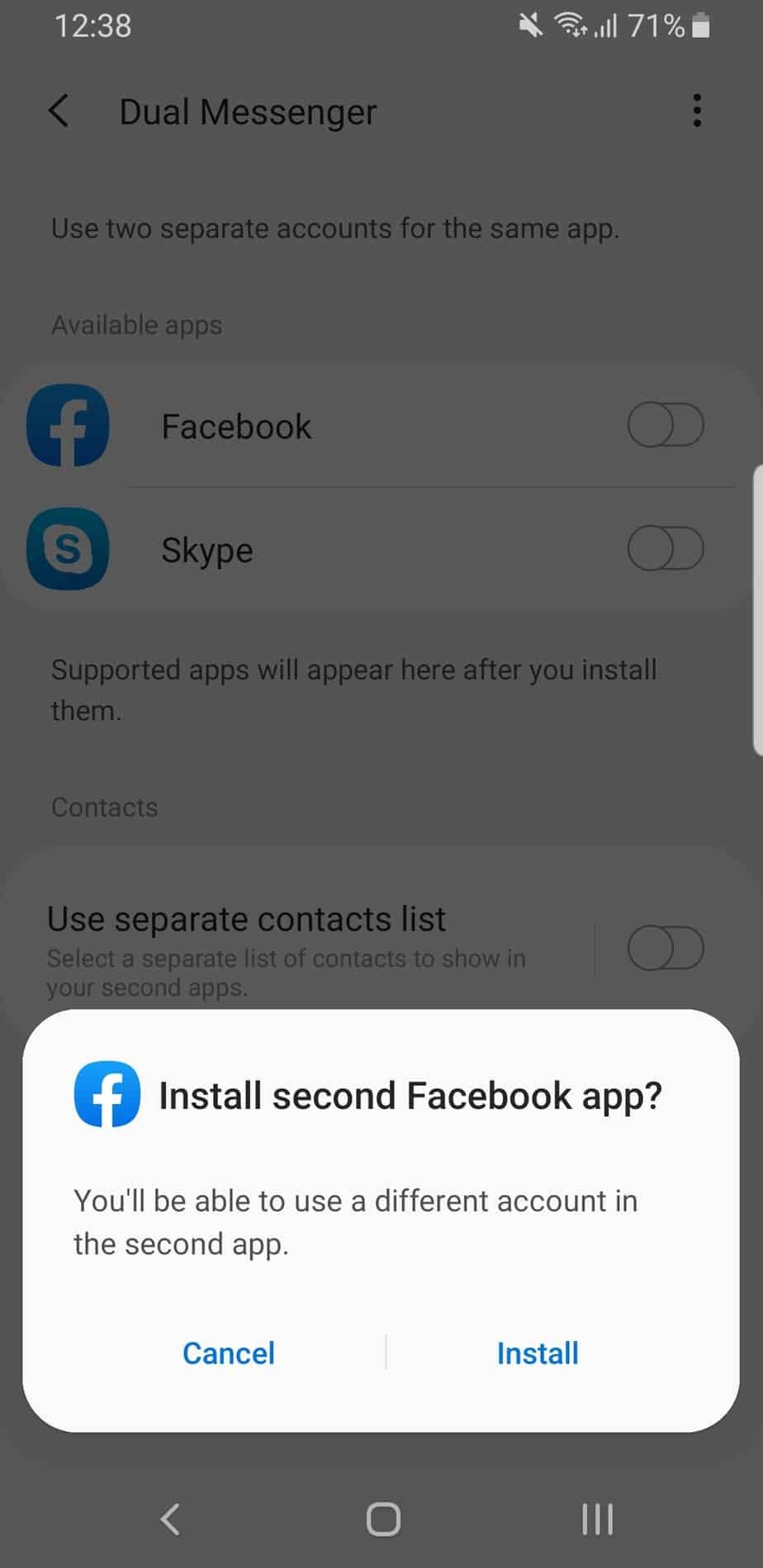 Samsung Dual Messenger