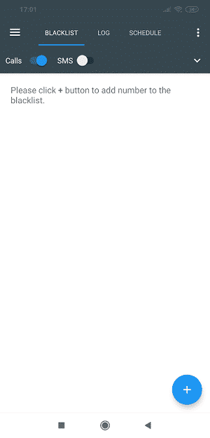 Blacklist on Calls Blacklist