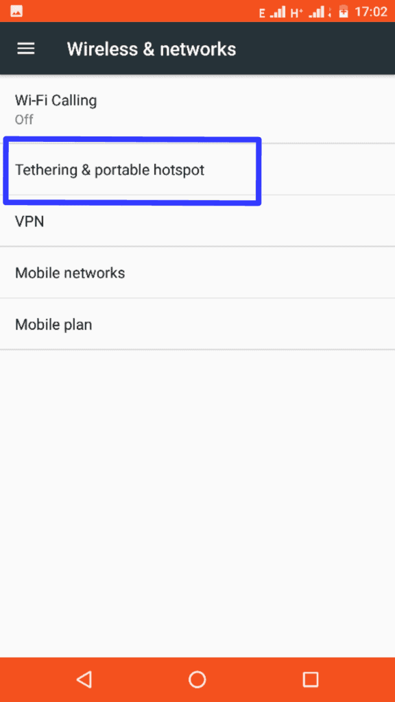 Mobile hotspot password