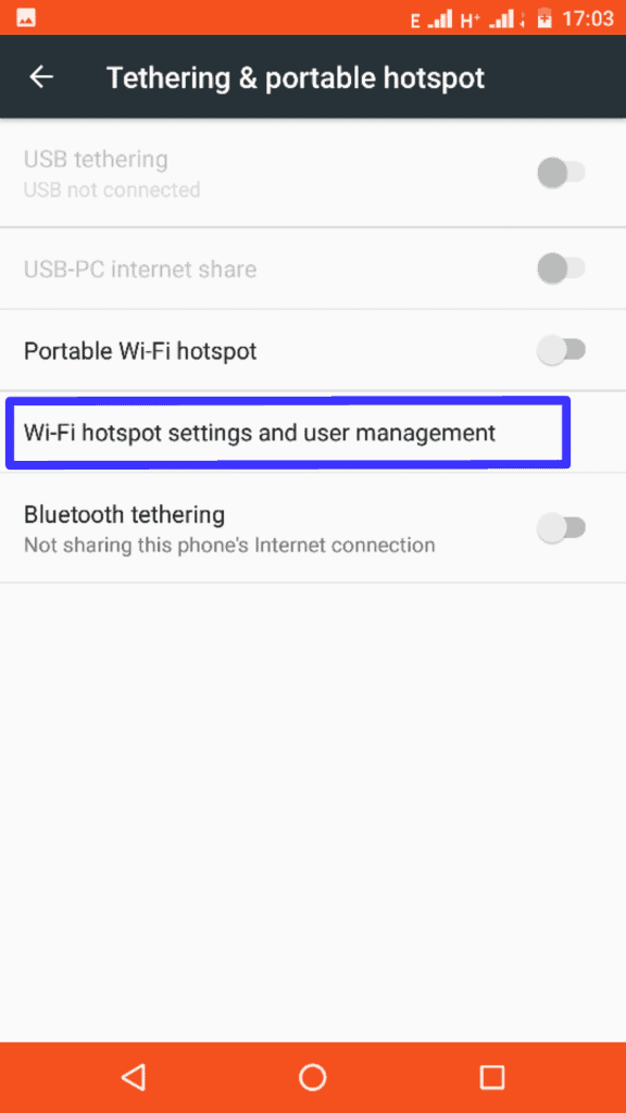 Mobile hotspot password