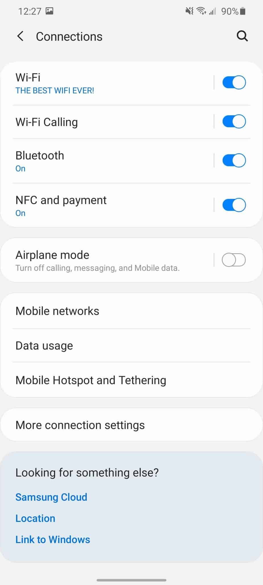 enable wifi calling s20
