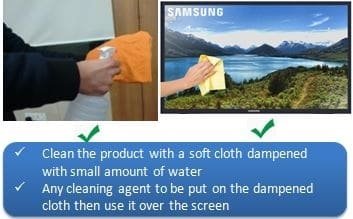 How to Clean a Tv Screen Samsung?