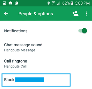 block contact