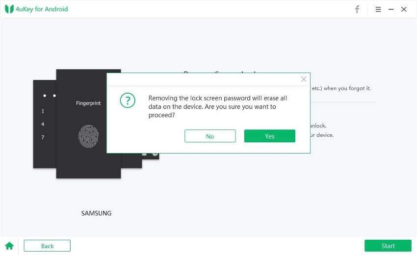 confirm to unlock screen