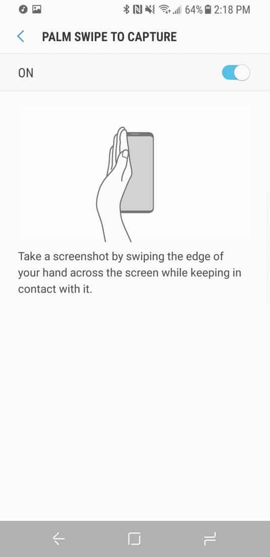 take screenshot on Galaxy S9