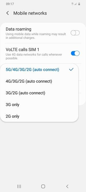 Select your preferred option