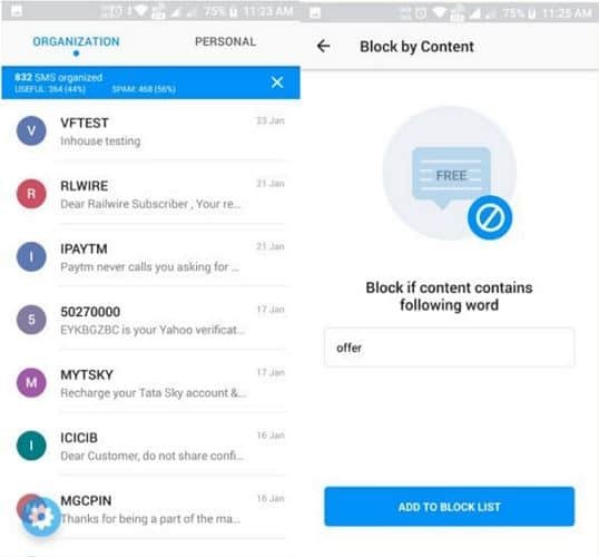 how to block text messages on samsung galaxy s5