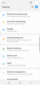 Settings & Tech specs | How to use Device care