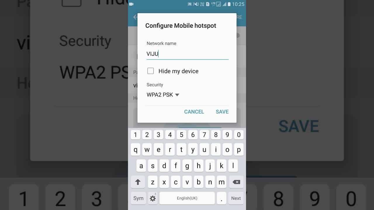 Find my Hotspot Password on Samsung