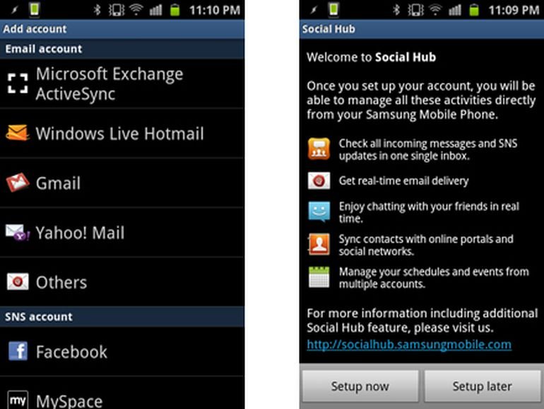 How to make your Samsung Galaxy S2 a social network powerhouse: step 1.1