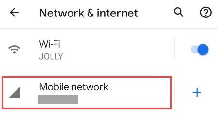 select mobile network