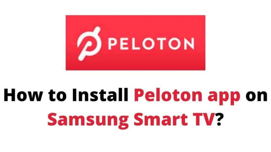 Peloton app on Samsung TV