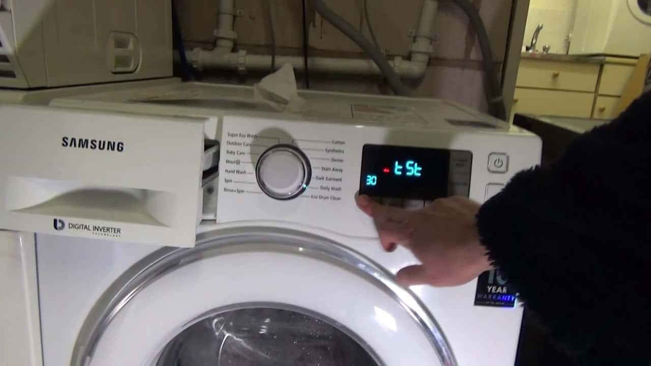 How to: Enter Service Cycle/Test mode Samsung Ecobubble Washing Machine -  YouTube