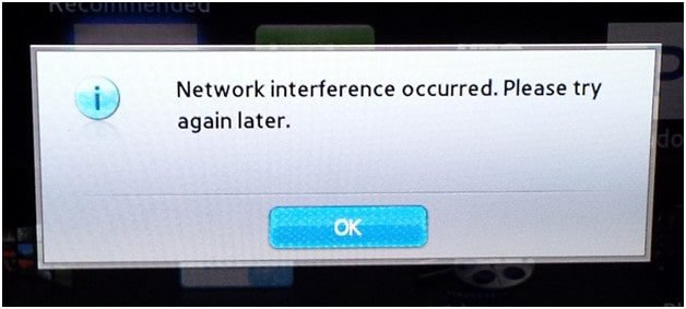 Learn To Resolve Samsung Smart TV Error Code &ldquo;Network Interference  Occurred.Try Again Later." - Techyv.com