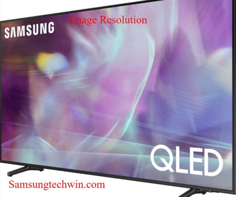 Resolution of the image