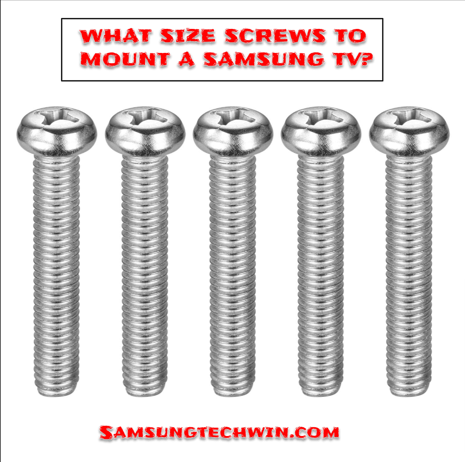 samsung tv mount screws