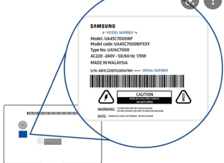 Model Number Locations