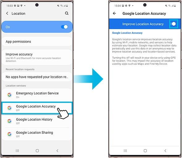 Google location accuracy