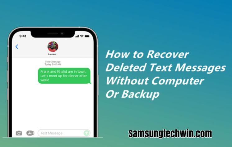 Recover Deleted Text MessagesIphone