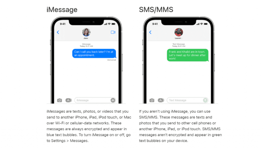 Explaining the Difference Between SMS and iMessage