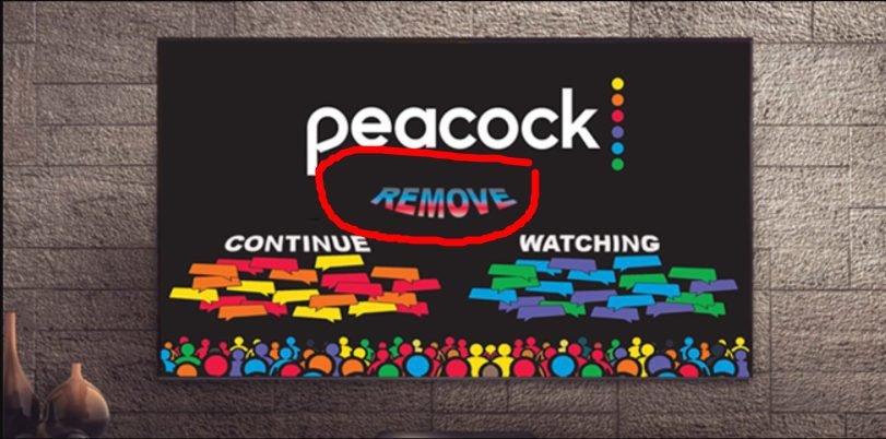 Remove Peacock