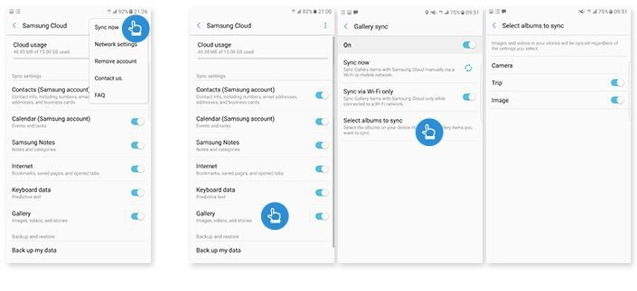 Transfer Samsung Notes to the Samsung Cloud
