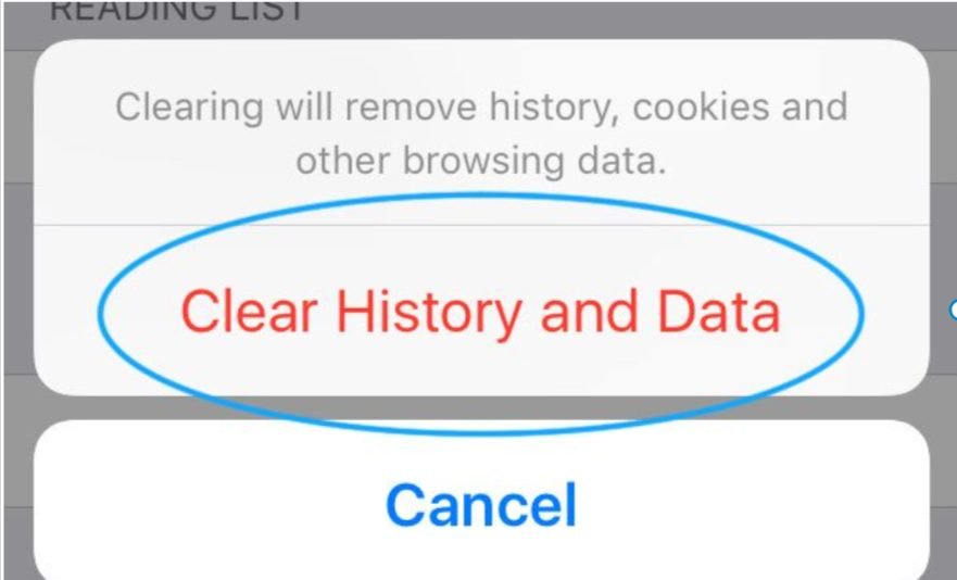 Clear your iPhone&rsquo;s clear browsing data history and data