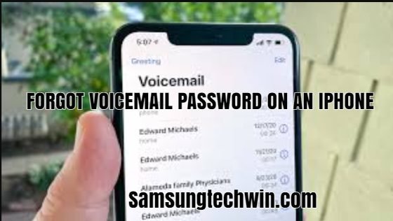FORGOT VOICEMAIL PASSWORD ON AN IPHONE