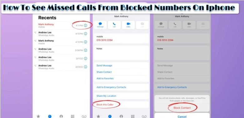 How To See Missed Calls From Blocked Numbers On Iphone