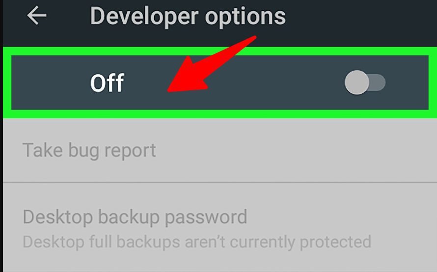 DISABLE DEVELOPER OPTIONS
