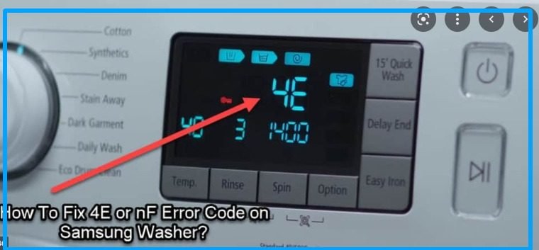 Samsung washing machine error code