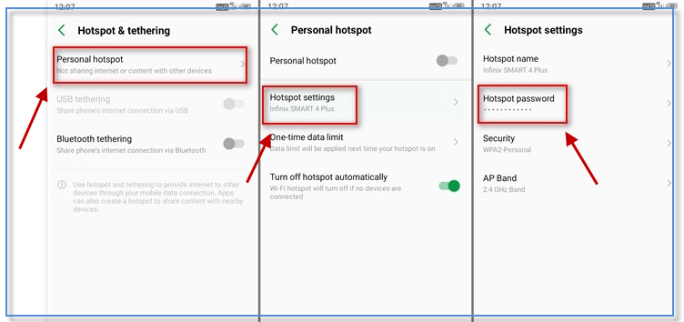 How to change Hotspot Password on Android?