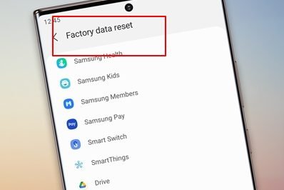 FACTORY RESET TO WIPE A SAMSUNG PHONE