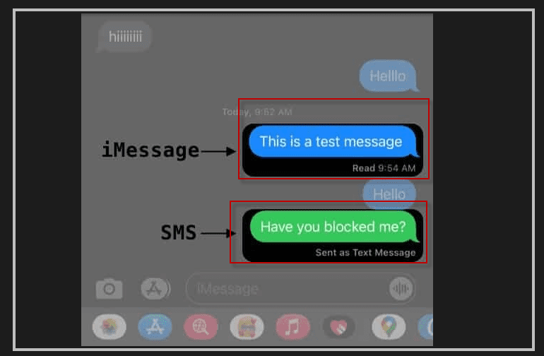 text messages green on my phone