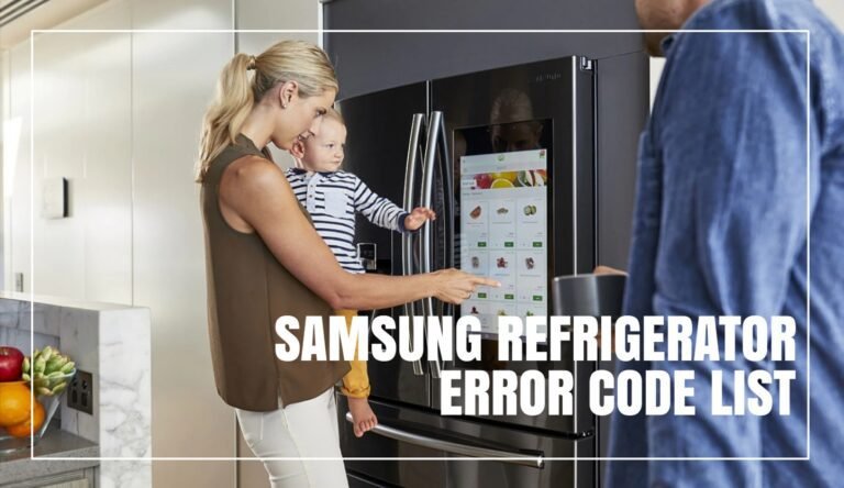 Samsung Error Code List