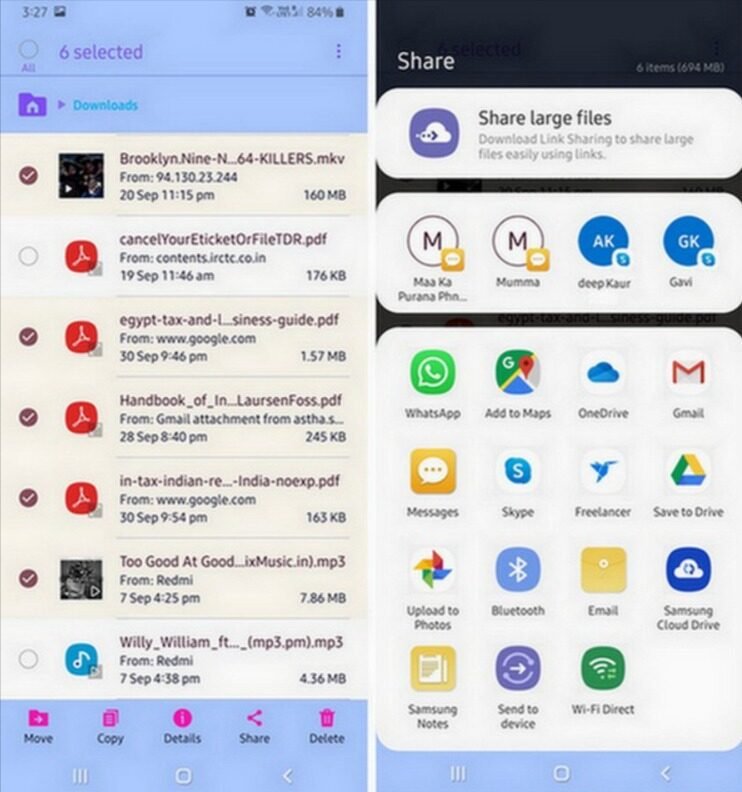 Click on the Share icon