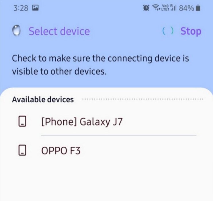 Select the target Device