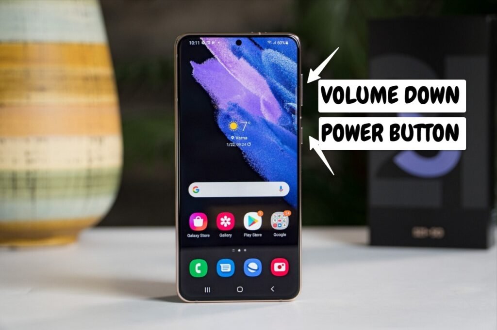 Screenshot with Physical Button