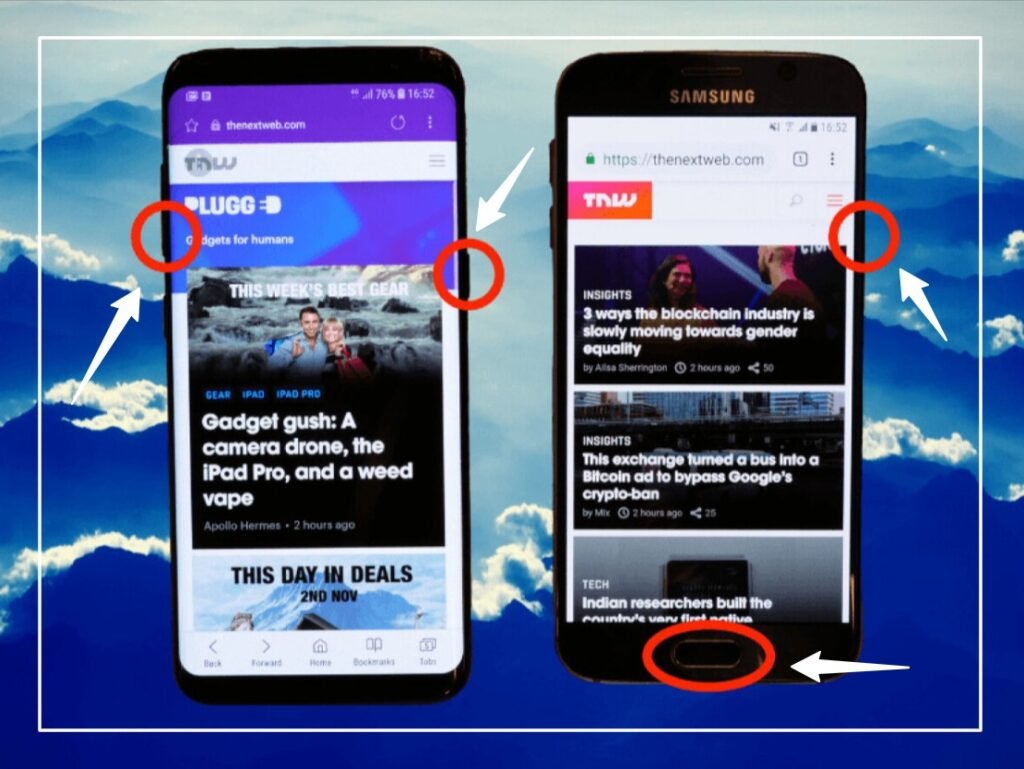 Power and Volume Button Combo