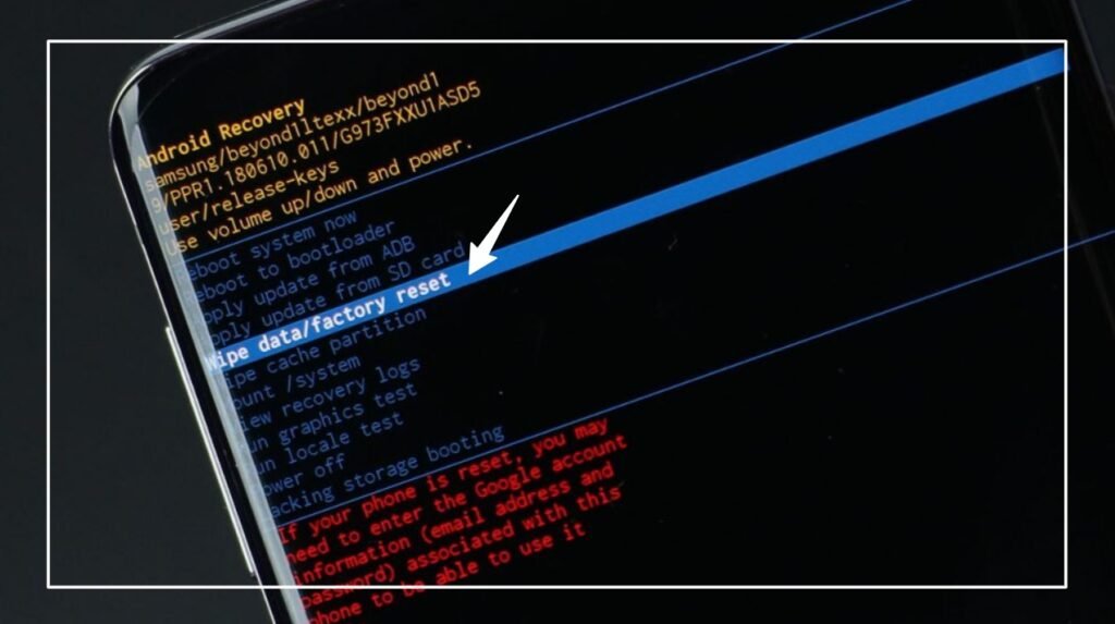 Wipe data/Factory reset