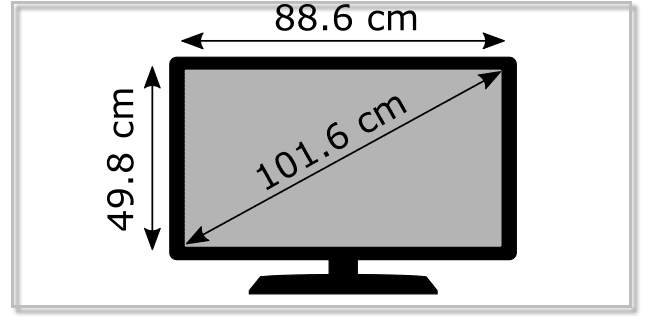 40-inch TV Dimensions