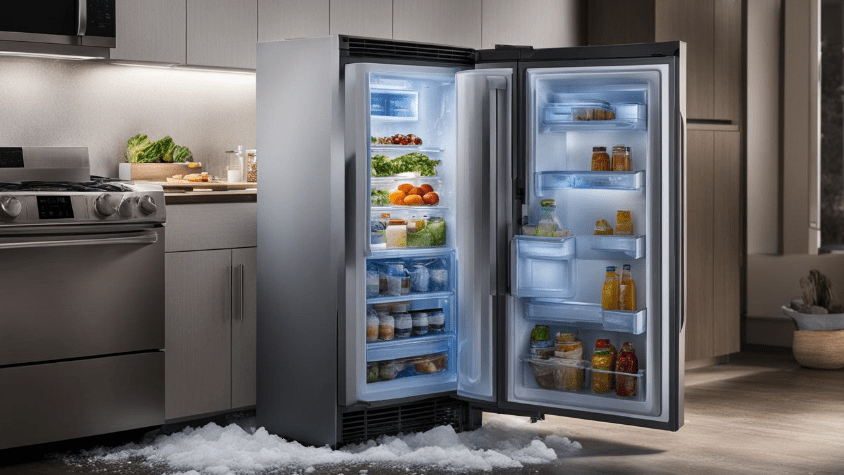 Defrosting Fridge from Ice