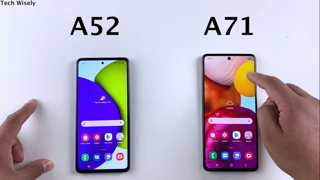 SAMSUNG A52 vs A71 Speed Test - YouTube